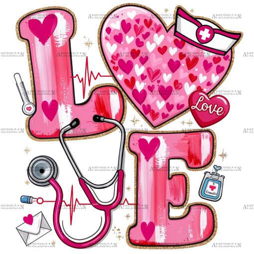 Nurse Love DTF Transfer