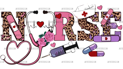 Nurse Valentine UV DTF Transfer