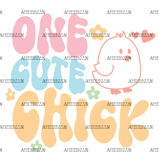 One Cute Chick DTF Transfer