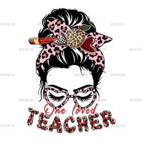 One Loved Teacher Valentine DTF Transfer