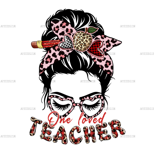 One Loved Teacher Valentine DTF Transfer