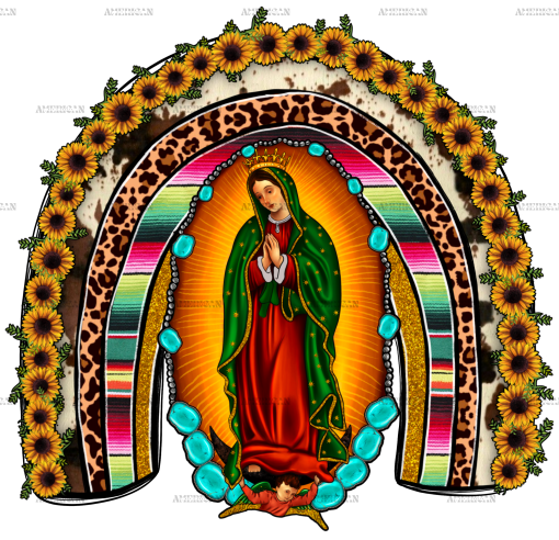 Our Lady Of Guadalupe Rainbow Dtf Transfer