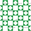 Patricks Checkered Leaves UV DTF Transfer