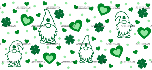 Patricks Day Gnome UV DTF Transfer