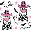 Pink Cowboy Ghost UV DTF Transfer