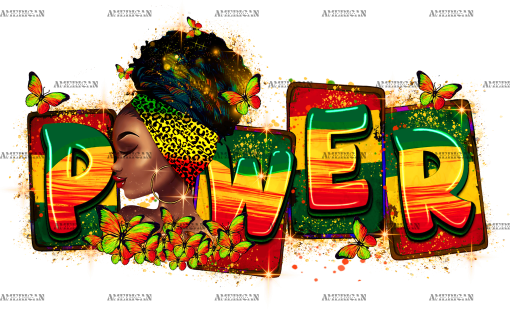 Power Black Women DTF Transfer