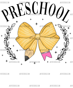 Preschool Bow DTF Transfer