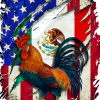 Rooster Mexican American Dtf Transfer