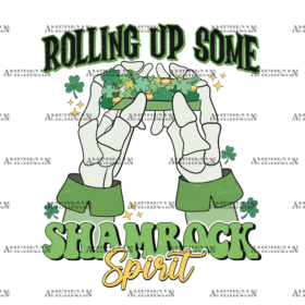 Rolling Up Some Shamrock Spirit DTF Transfer