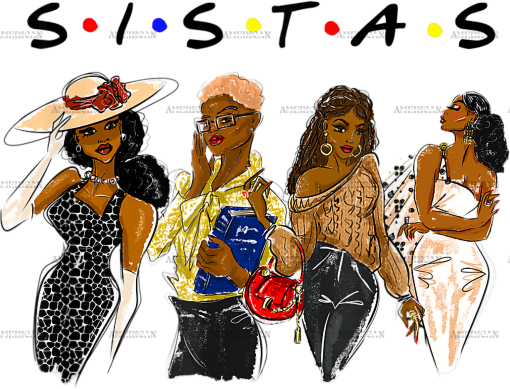 Sistas Black Queens DTF Transfer