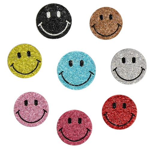 Colorful Smile Rhinestone Patch