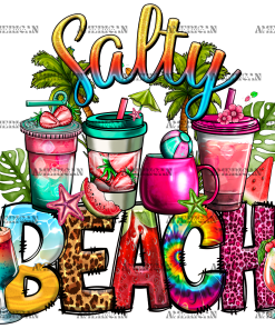 Salty Beach Drinks DTF Transfer