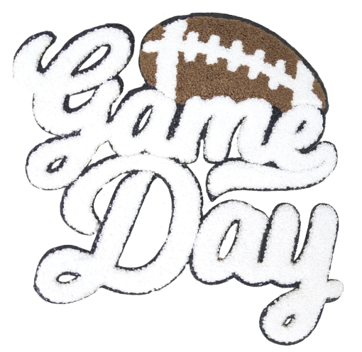 Football Game Day Patch (Large/Chenille)