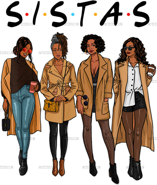 Sistas In Winter DTF Transfer