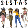 Sistas Together DTF Transfer