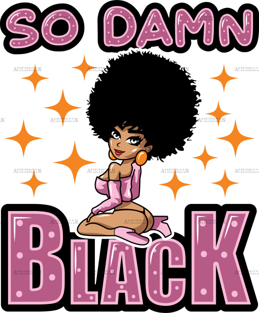 So Damn Black DTF Transfer