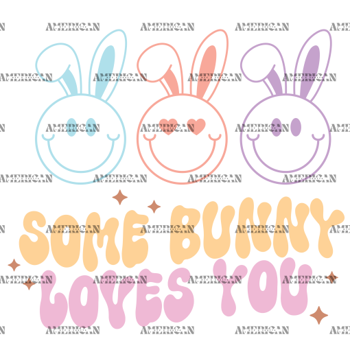 Some Bunny Loves You-2 DTF Transfer