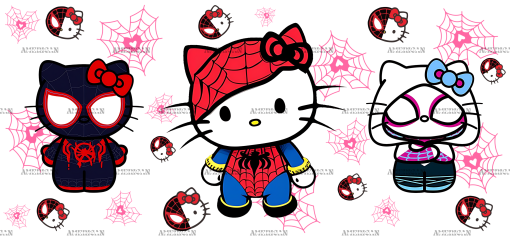 Spider Kitty-1 UV DTF Transfer