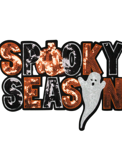 Spooky Season Patch (Large/Sequin)