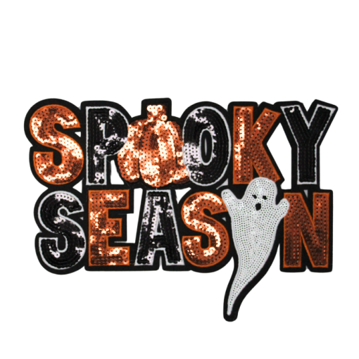 Spooky Season Patch (Large/Sequin)