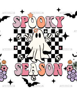 Spooky Season Ghost UV DTF Transfer