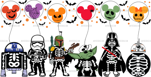 Spooky Star Wars UV DTF Transfer