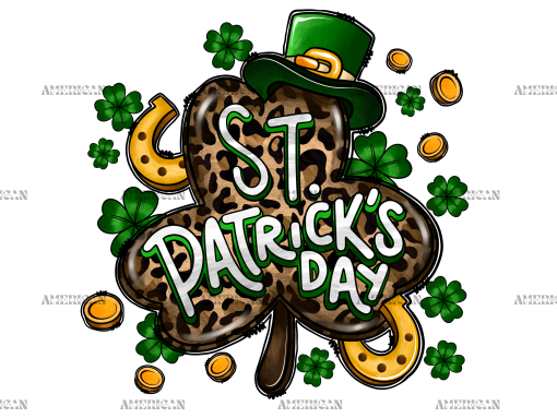 St Patrick's Day Clover DTF Transfer