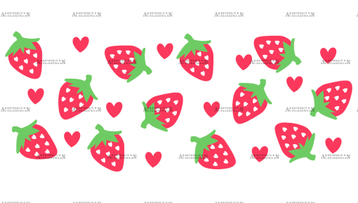 Strawberry-Valentine-1 UV DTF Transfer