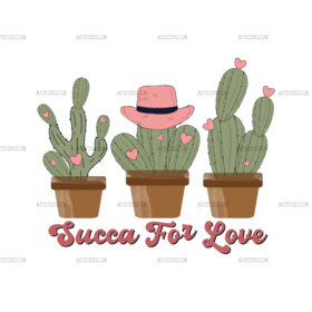 Succa For Love Cactus-1 DTF Transfer