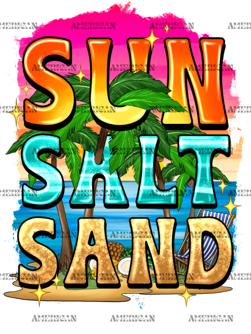 Sun Salt Sand DTF Transfer