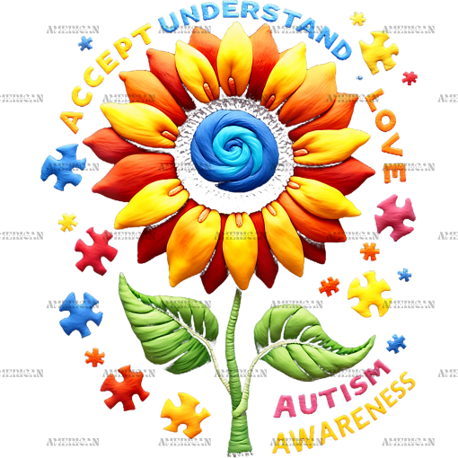 Sunflower Autism Awareness-1 DTF Transfer