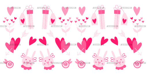 Sweet Pink Valentine UV DTF Transfer