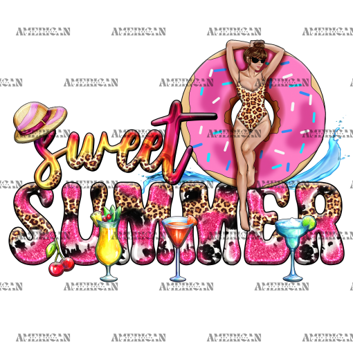 Sweet Summer Donut DTF Transfer