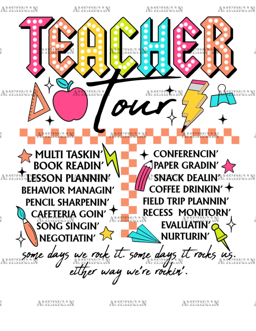 Teacher Tour-1 DTF Transfer