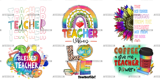 Teacher Vibes Teacher Life UV DTF Transfer