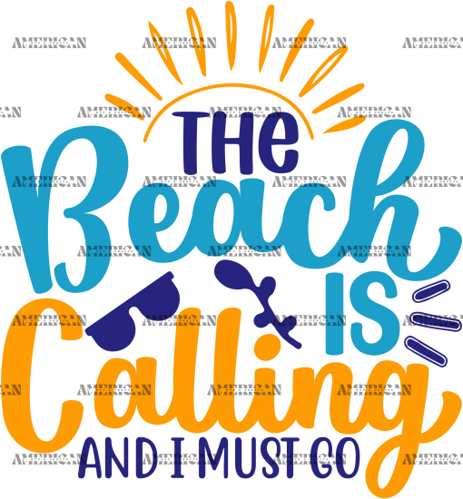 The Beach Is Calling And I Must Go-1 DTF Transfer