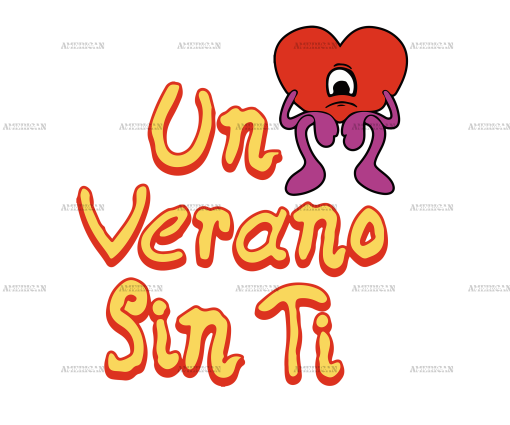 Un Verano Sin Ti Sad Heart DTF Transfer