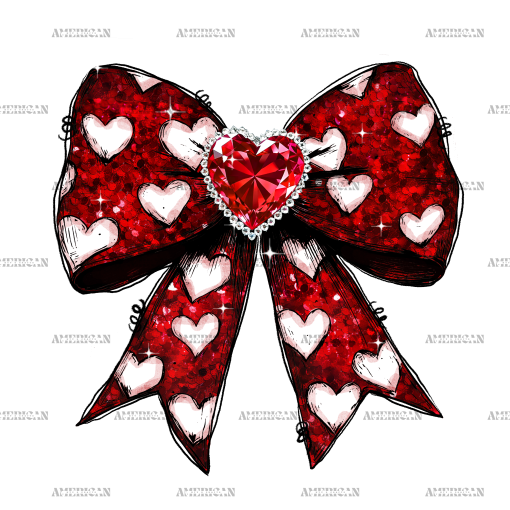 Valentine Bow-1 DTF Transfer