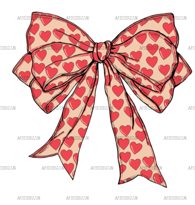 Valentine Bow-11 DTF Transfer
