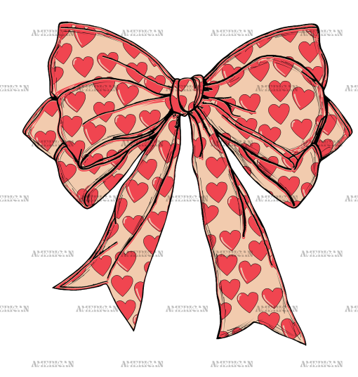 Valentine Bow-11 DTF Transfer