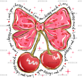 Valentine Bow-14 DTF Transfer