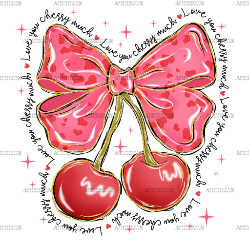 Valentine Bow-14 DTF Transfer