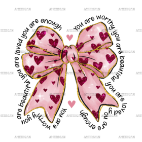 Valentine Bow-16 DTF Transfer