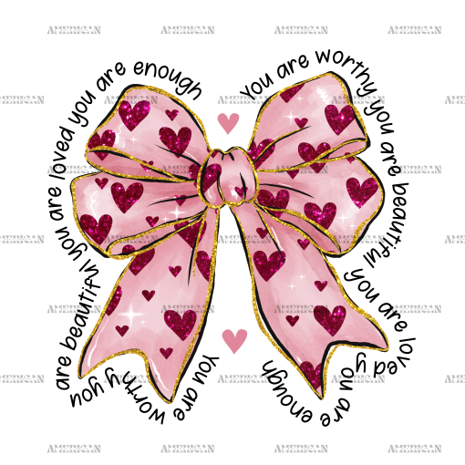 Valentine Bow-16 DTF Transfer