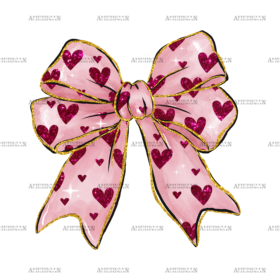 Valentine Bow-17 DTF Transfer