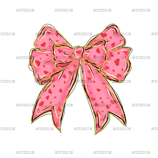Valentine Bow-19 DTF Transfer