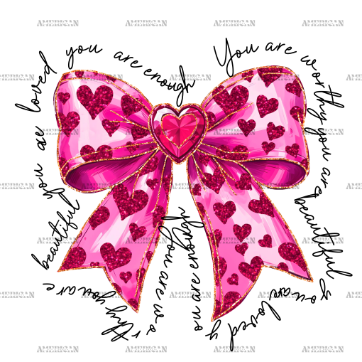 Valentine Bow-6 DTF Transfer