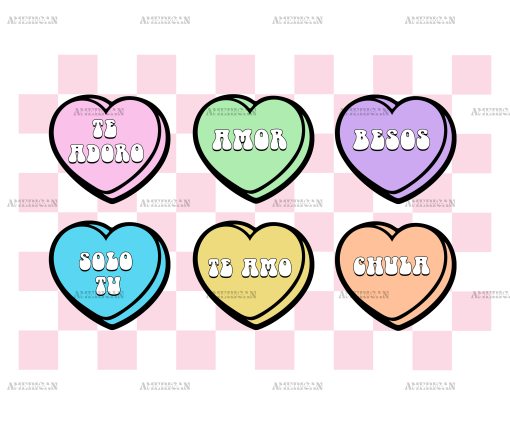 Valentine Candies DTF Transfer