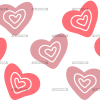 Valentine Hearts UV DTF Transfer