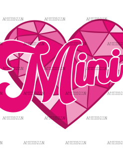 Valentine Mini Pink DTF Transfer